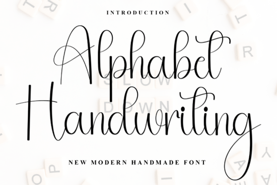 Alphabet Handwriting Font
